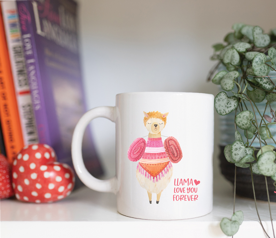 you　Llama　mug　love　forever　Cedarmint　Trading