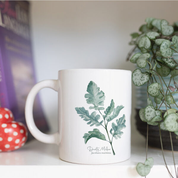 Dusty miller Jacobaea maritima mug