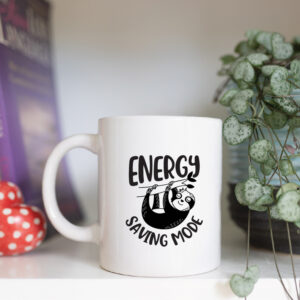 Energy saving mode sloth mug
