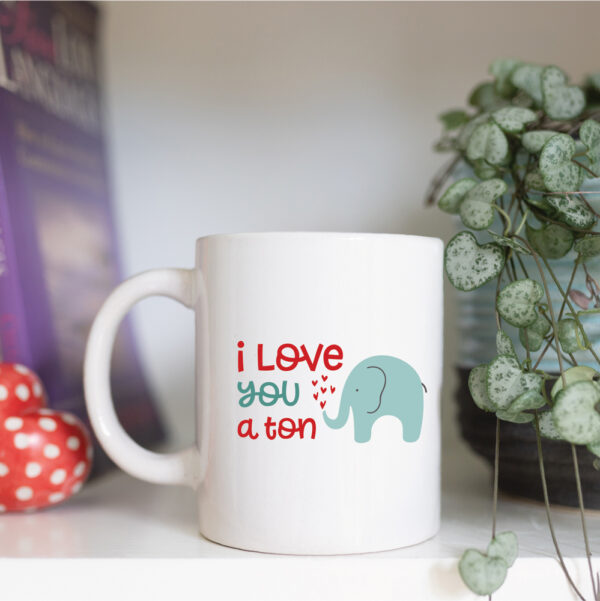 I love you a ton mug
