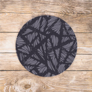 grey and black tropical abstract mousepad