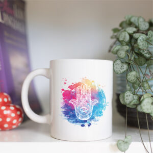 Hamsa hand mug