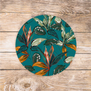 Green strelitzia Mousepad