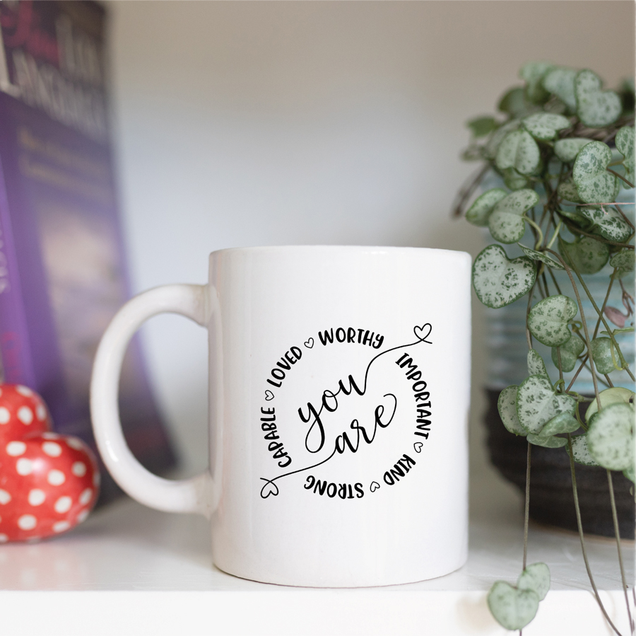 You are worthy mug - Cedarmint Trading