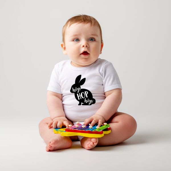 Bunny hop t-shirt and babygrow - Image 2