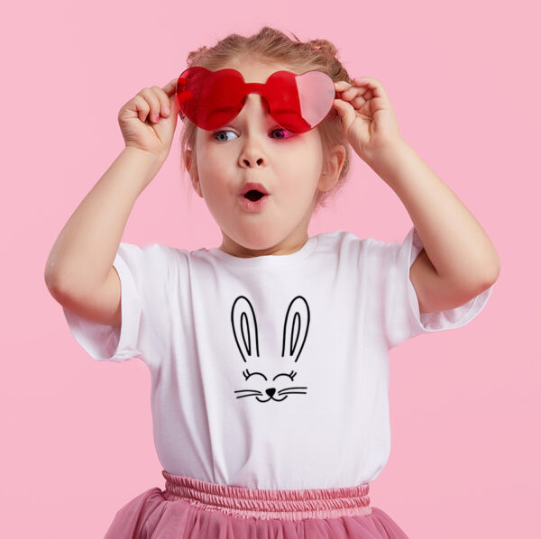 Bunny face t-shirt and babygrow - Image 2