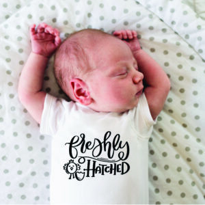 Freshly hatched babygrow