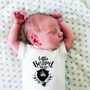 Little beard puller babygrow
