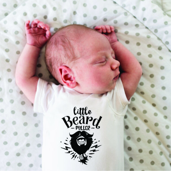 Little beard puller babygrow