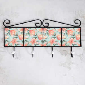 Hibiscus coat hanger
