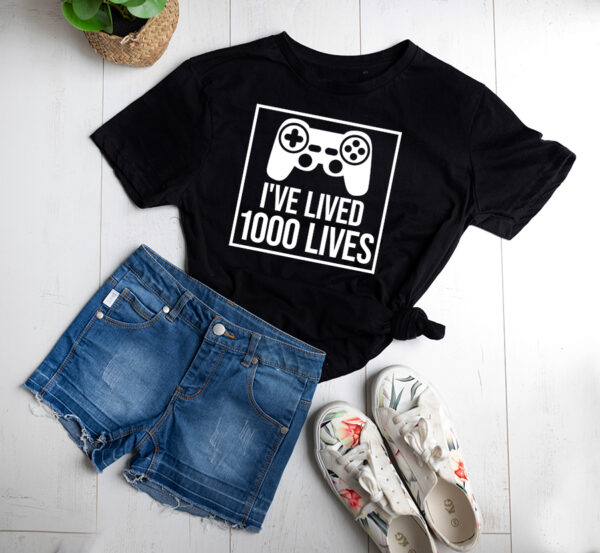 I've lived 1000 lives T-shirt - Image 2