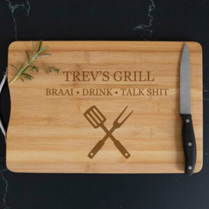 Personalised grill chopping board